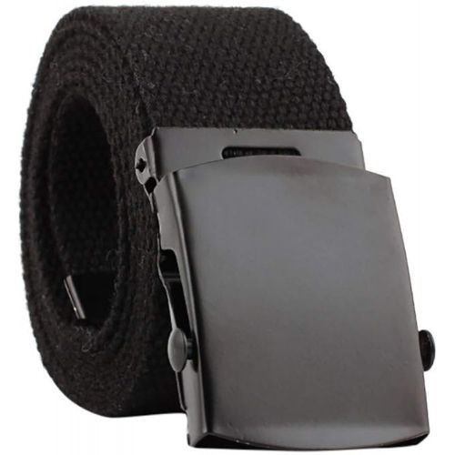  Forthery Mens Military Web Belt - Casual for Jeans Nylon Canvas Belt Adjustable Belts Tactical Plastic Buckles Set