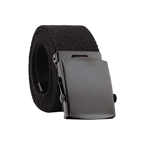  Forthery Mens Military Web Belt - Casual for Jeans Nylon Canvas Belt Adjustable Belts Tactical Plastic Buckles Set