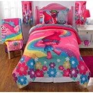Fortnite Trolls Bedroom Decor for Girls-Trolls Bedding Twin Multicolored 4 Piece Set-Will Bring Fun to Any Girls Room