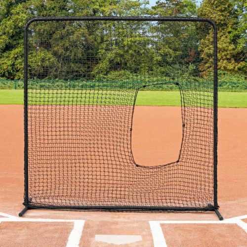  Fortress Softball Screen - Pitching Net & Frame to Perfect Your Batting Technique Baseball Practice Gear Baseball Solo or Team Training Equipment Baseball Batting Practice