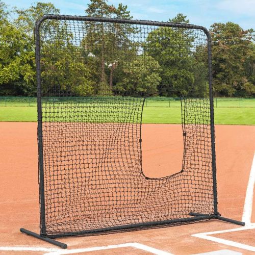  Fortress Softball Screen - Pitching Net & Frame to Perfect Your Batting Technique Baseball Practice Gear Baseball Solo or Team Training Equipment Baseball Batting Practice