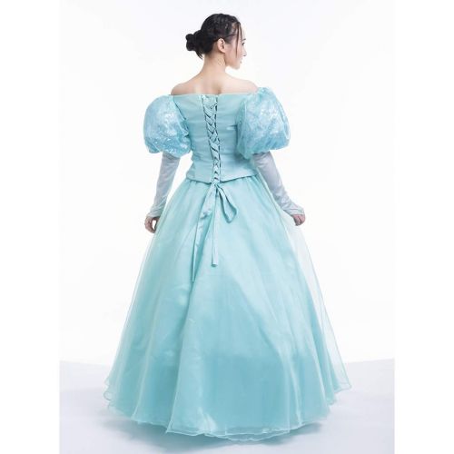  Fortunehouse The Little Mermaid Princess Ariel Cosplay Costume Green Dress for Women