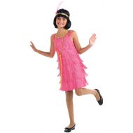 Forum Novelties Little Miss Flapper Childs Costume,Pink, Large