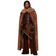Forum Novelties Mens Medieval Fantasy Faux Fur Trimmed Costume Cape