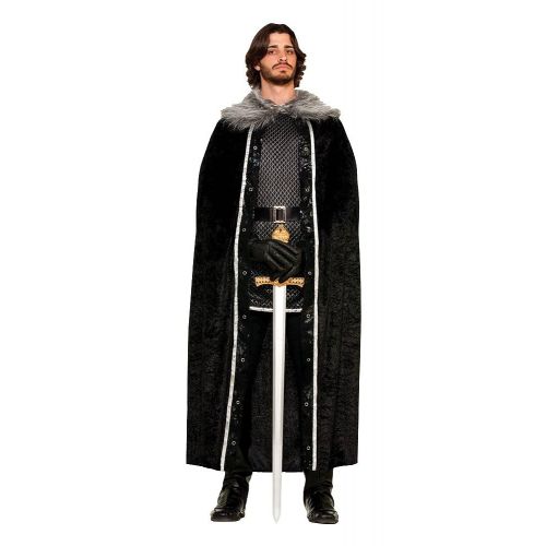  Forum Novelties Mens Medieval Fantasy Faux Fur Trimmed Cape