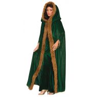 Forum Novelties Womens Medieval Fantasy Faux Fur Trimmed Cape