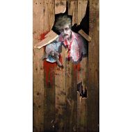 Forum Novelties Photo-Realistic Zombie Door Cover, Multicolor
