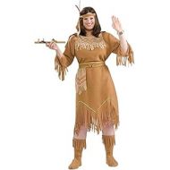 할로윈 용품Forum Novelties Womens Native American Indian Maid Plus Size Costume