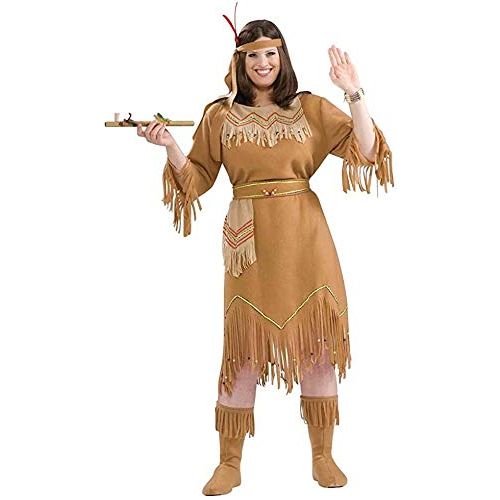  할로윈 용품Forum Novelties Womens Native American Indian Maid Plus Size Costume