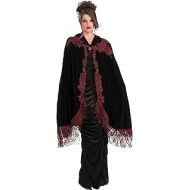 Forum Novelties Womens 45-Inch Velvet Lace Vampiress Cape