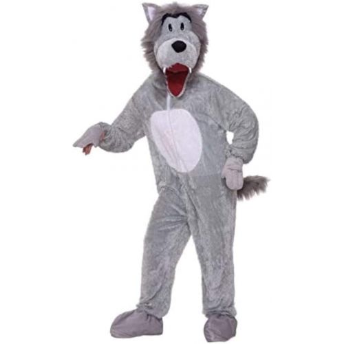  할로윈 용품Forum Novelties Mens Storybook Big Bad Wolf Plush Mascot Costume