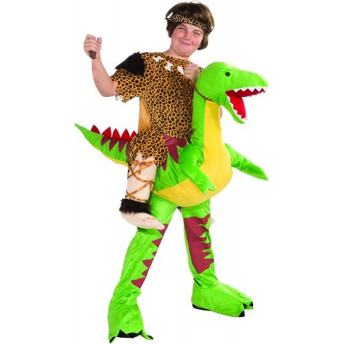  할로윈 용품Forum Novelties Childrens Dino and Cave Boy Rider Costume