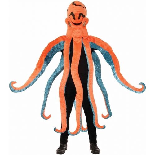  Forum Mens Mascot Octopus Costume, MultiColor, One Size