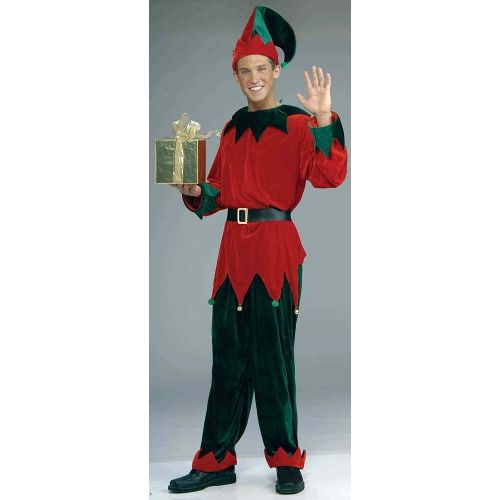  Forum Novelties Unisex Plus-Size Deluxe Helper Santa Elf Costume