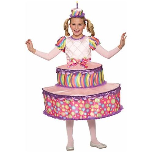  Forum Novelties Kids Birthday Cake Costume, Pink, Medium