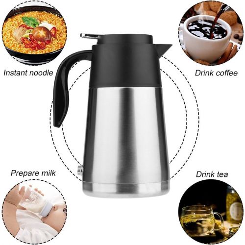  Fosa Portable 1300ml Large Capacity 12/24V Car Kettle Water Heater Bottle for Travel Tea, Coffee, Camping, Outdoor etc.