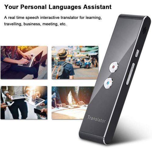  [아마존베스트]Fosa fosa Portable Voice Language Translator, Bluetooth 2.4G Smart Pocket Interpreter Intelligent Real Time Speech Multilingual Translator