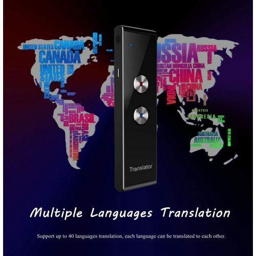  [아마존베스트]Fosa fosa Portable Voice Language Translator, Bluetooth 2.4G Smart Pocket Interpreter Intelligent Real Time Speech Multilingual Translator