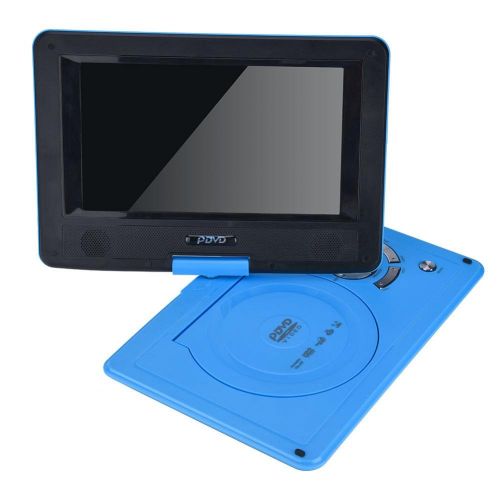  Fosa fosa Car DVD Player, 9.8” LCD Wide Screen Digital HD Ultra Thin Portable Car VCD Player Multimedia CD Player with TV Signal Interface,AV OutputInput Function(Blue)