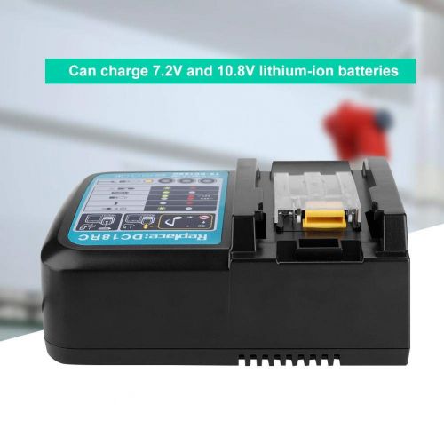  Fosa fosa DC 18RC 6A Universal Intelligent Lithium Battery Quick Charger 100-240V for Makita(Us Plug)