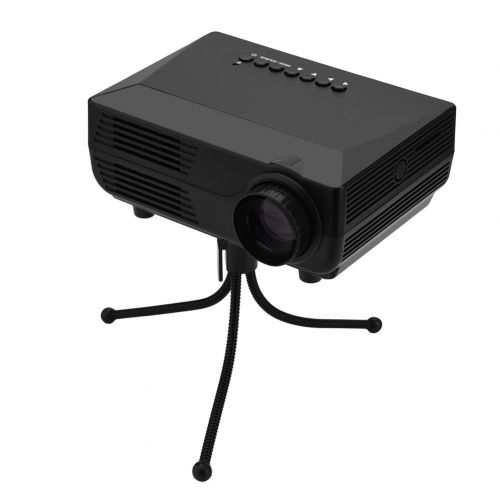  Fosa fosa Video Projector, 19201080P Mini Projector 150ANSI LM Portable Project with Speaker Home Theater(Black)