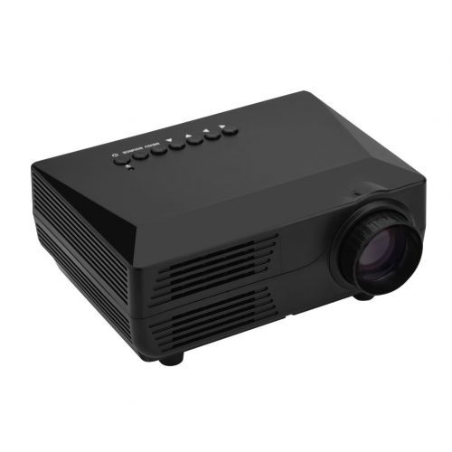  Fosa fosa Video Projector, 19201080P Mini Projector 150ANSI LM Portable Project with Speaker Home Theater(Black)