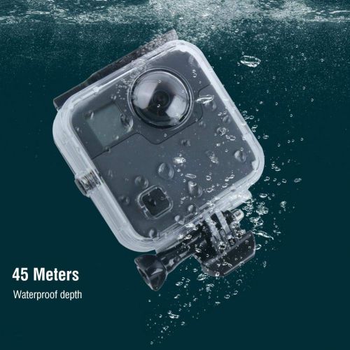  Fosa fosa Waterproof Housing Case for GoPro Fusion, Underwater Diving 45m Protective Cover Shell with Bracket Accessories for GoPro Fusion Action Camera