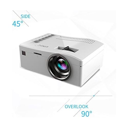 Fosa UC18 Mini Portable video Projector, Full HD 1080P LCD LED Home Theater Cinema Mini Portable Projector Support USB TV VGA SD AV Multi language, Great for Movie Nights and Video