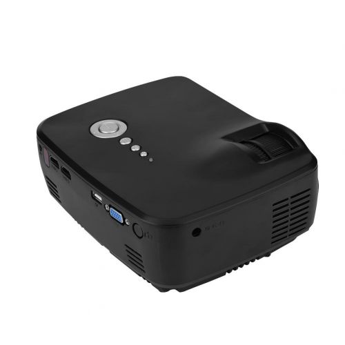  Fosa fosa HD 1080P Video Projector Indoor Outdoor, Mini LED Projector Support USB SD Card HDMI VGA AV for Home Cinema TV Laptop Game Smartphone with Free AV Cable(Us Plug)