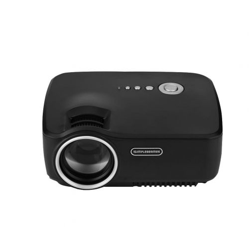  Fosa fosa HD 1080P Video Projector Indoor Outdoor, Mini LED Projector Support USB SD Card HDMI VGA AV for Home Cinema TV Laptop Game Smartphone with Free AV Cable(Us Plug)