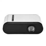 Fosa fosa Video Projector, Portable LCD Projector Multimedia Home Theater Support 1080P HDMI USB TF Card AV(White)