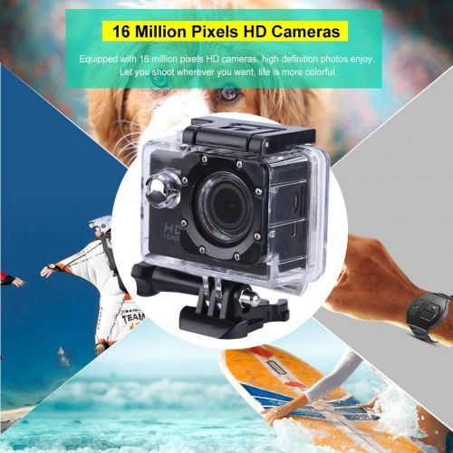  Fosa fosa WiFi Action Camera Waterproof Cameras, HD 1080P Diving Camera Underwater 30m98FT Camcorder with Kinds of Mounting Accessories for Motorcycle, Bike, Helmet, Car, Ski and Vacat