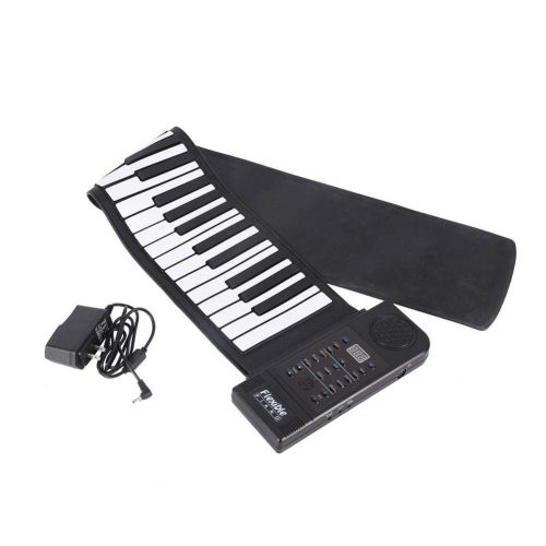  Fosa fosa Portable 61-Keys Roll up Soft Silicone Flexible Electronic Digital Music Keyboard Piano New