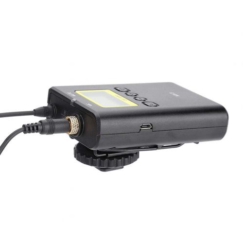 Fosa YELANGU wm9 Wireless Dual Channel UHF Lavalier Microphone System Camera Mount & 3.5mm toXLR Outputs for Canon Nikon DSLRSLR Camera Sony Panasonic Camcorders