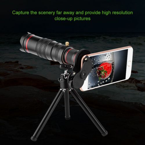  Fosa fosa Phone Zoom Lens Universal 22X Phone Telephoto Telescope Phone Zoom Camera Lens 4K HD with Mini Tripod for iPhone Samsung Huawei Smartphones