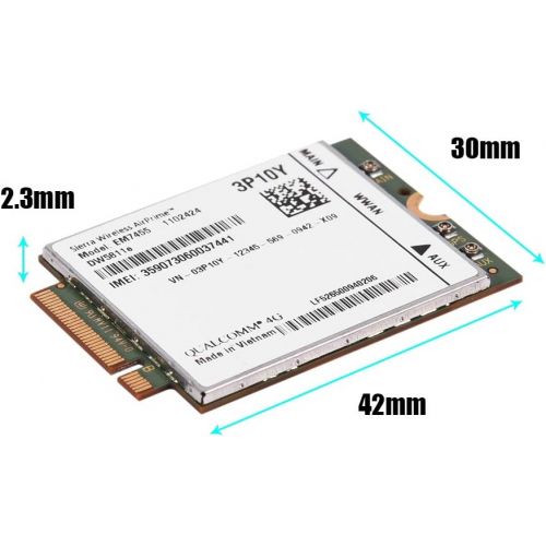 Fosa Replacement Wireless EM7455 for Dell DW5811e 3P10Y Qualcomm 4G LTE WWAN NGFF Card Module