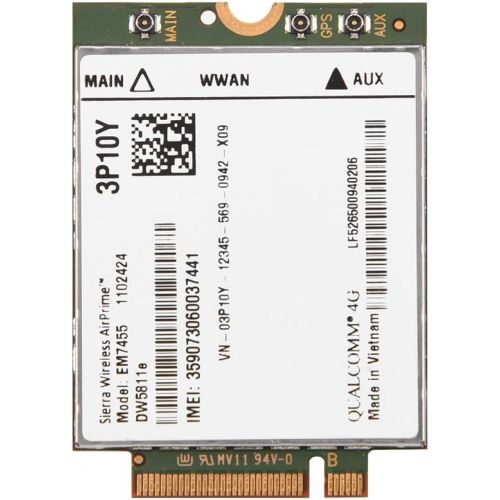  Fosa Replacement Wireless EM7455 for Dell DW5811e 3P10Y Qualcomm 4G LTE WWAN NGFF Card Module
