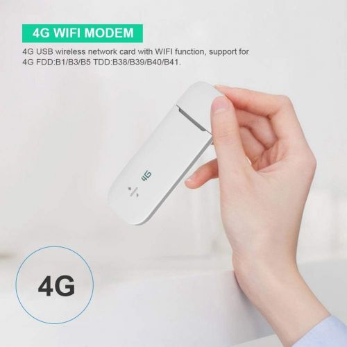  Fosa fosa Portable USB WiFi Adapter for Desktop, High Speed 4G Wireless USB Network Card WiFi Adapter Receiver Support WiFiTF Card, Wi-Fi Dongles for PCDesktopLaptopMac