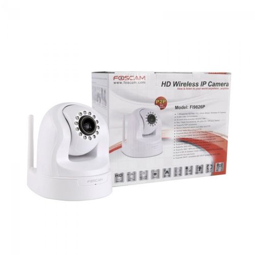  Foscam FI9826PW Plug and Play 1.3 Megapixel, 1280 x 960 Pixels, 3x Optical Zoom, H.264 PanTilt Wireless IP Camera (White)