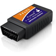 Foseal 【Improved Version Car WiFi OBD2 Scanner OBDII Scan Code Reader Adapter Check Engine Light Diagnostic Tool iOS & Android Work App inCarDoc, OBD Fusion, Torque