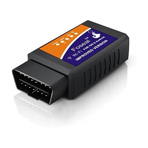  Foseal 【Improved Version Car WiFi OBD2 Scanner OBDII Scan Code Reader Adapter Check Engine Light Diagnostic Tool iOS & Android Work App inCarDoc, OBD Fusion, Torque