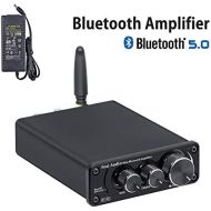 [아마존베스트]Bluetooth 5.0 Stereo Audio Amplifier Receiver 2 Channel Class D Mini Hi-Fi Integrated Amp for Home Speakers 50W x 2 TPA3116 - Fosi Audio BT10A