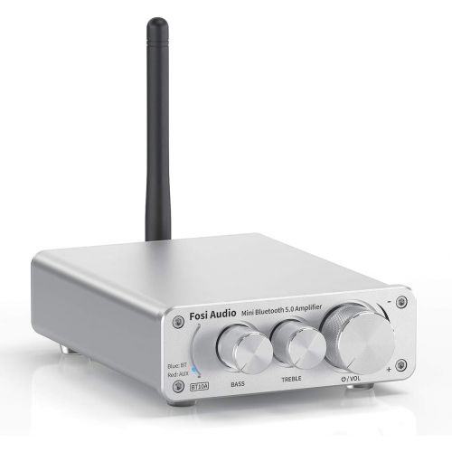  [아마존베스트]Fosi Audio [2020 Upgraded] Bluetooth 5.0 Amplifier Stereo Audio Amp Receiver, 2 Channel Mini Hi-Fi Class D Integrated Amp, for Home Passive Speakers 100W, with 19V 4.74A Power Supply - Fosi A