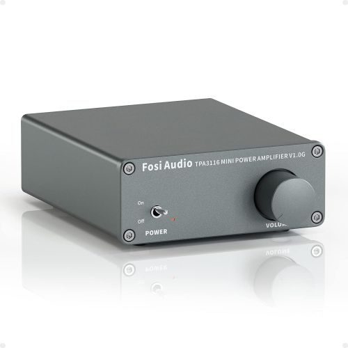  [아마존베스트]Fosi Audio 2 Channel Stereo Audio Class D Amplifier Mini Hi-Fi Professional Digital Amp for Home Speakers 50W x 2 - V1.0G