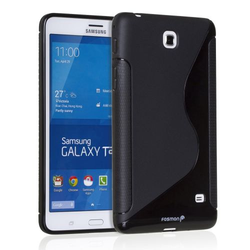  Fosmon Galaxy Tab 4 7.0 Slim Fit Cover [DURA-S] Snap On Case for Samsung Galaxy Tab 4 7-Inch Tablet (Black)