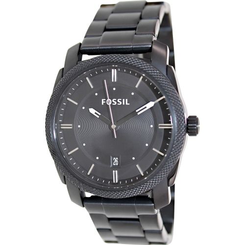 파슬 Fossil Mens Machine FS4775 Black Stainless-Steel Analog Quartz Fashion Watch by Fossil