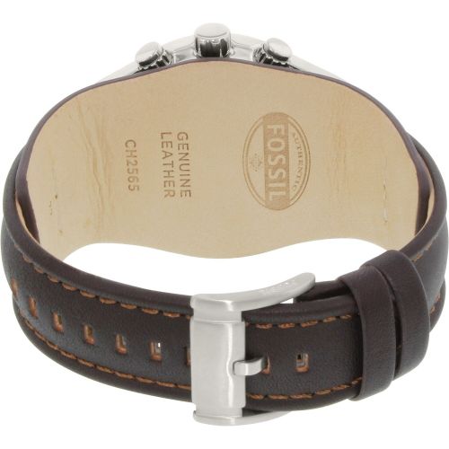 파슬 Fossil Mens Cuff CH2565 Brown Leather Quartz Fashion Watch by Fossil