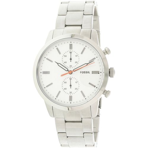 파슬 Fossil Mens Townsman FS5346 Silver Stainless-Steel Fashion Watch by Fossil