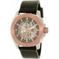 Fossil Mens Modern Machine ME3082 Black Leather Automatic Dress Watch by Fossil