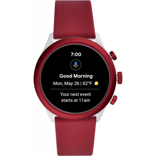 파슬 Fossil Mens Sport Metal and Silicone Touchscreen Smartwatch with Heart Rate, GPS, NFC, and Smartphone Notifications